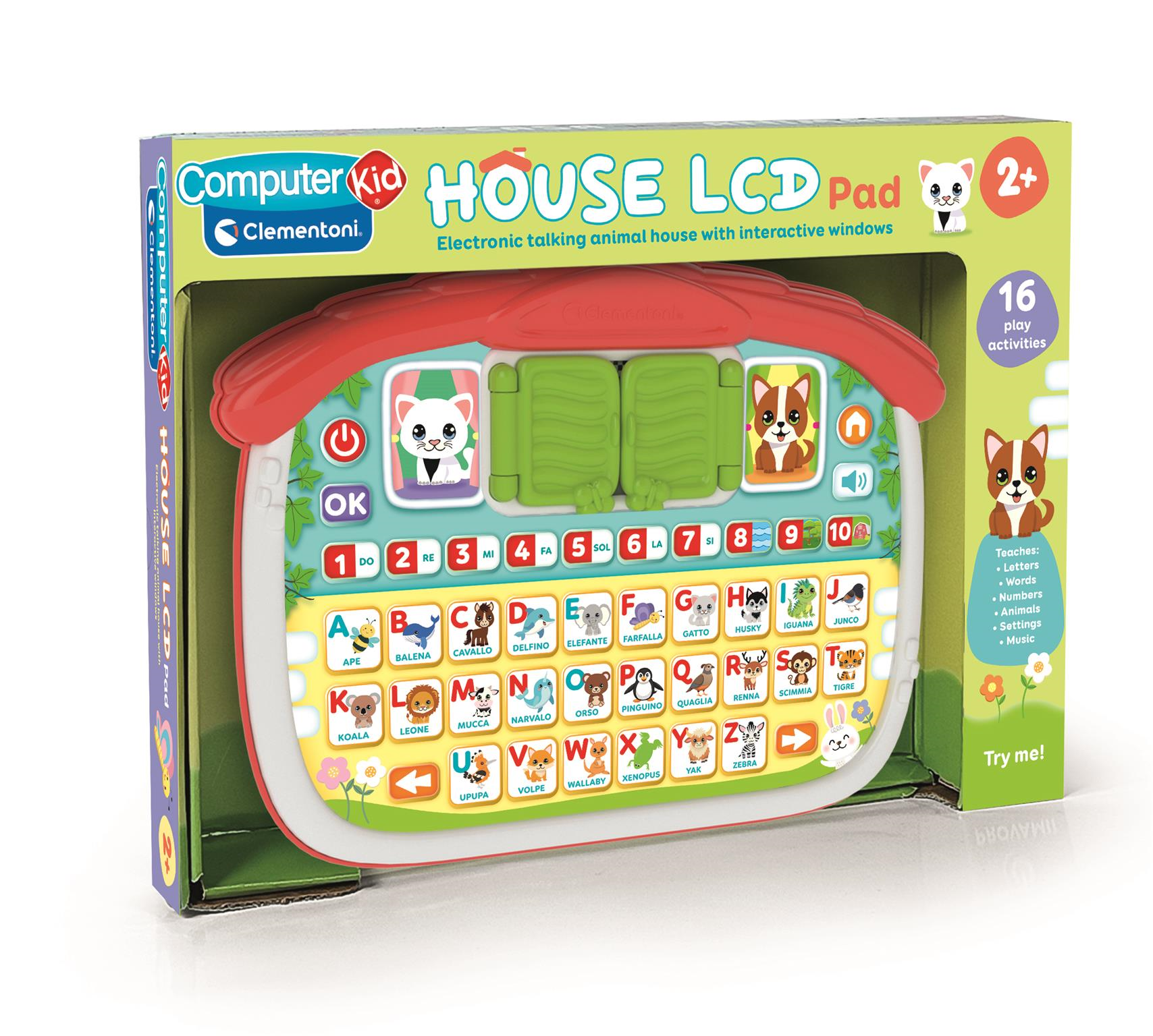 Computer Kid Clementoni - House LCD Pad - Code 61448 – Helpdesk Clementoni