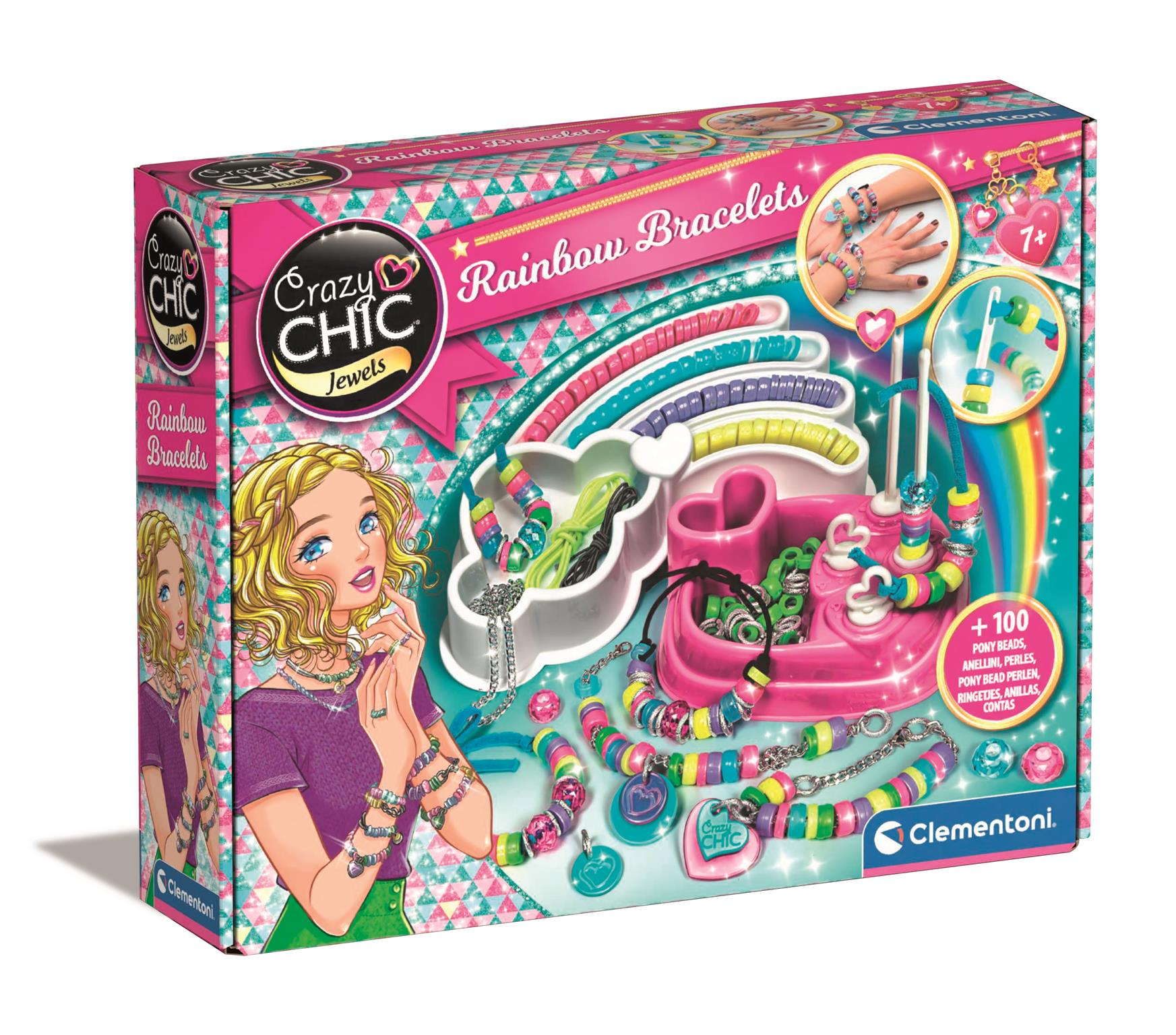Crazy Chic - Rainbow Bracelets - Code 15180 – Helpdesk Clementoni