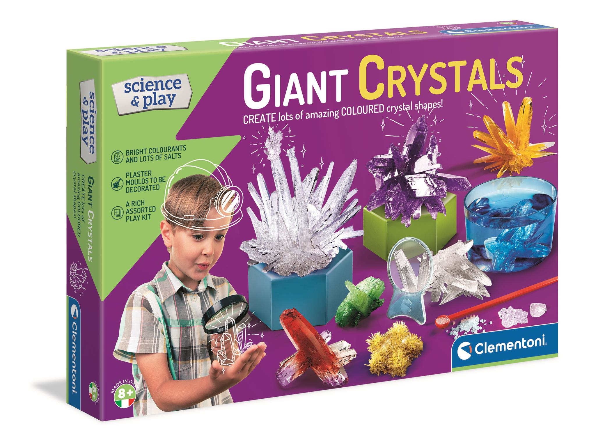 Science & Play - Giant Crystals - Code 61729 – Helpdesk Clementoni